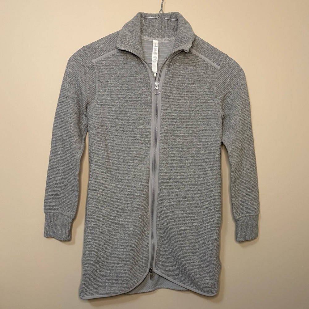 Grey Lululemon On Repeat Full-Zip Jacket